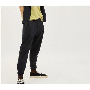 Everlane The Track Pant Mens Organic Cotton Sweatpants Joggers Black Medium M